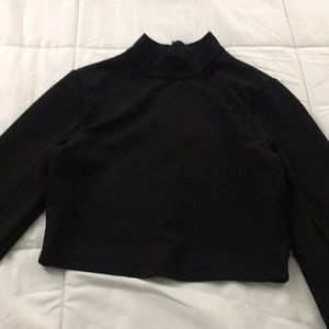 Bell Sleeve Top, with mock neck